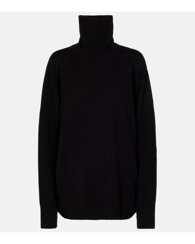 The Row Stepny Wool And Cashmere Turtleneck Jumper - Black