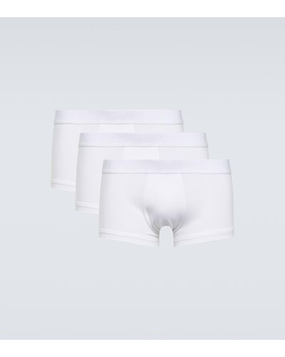 Giorgio Armani Set de 3 boxers - Blanc