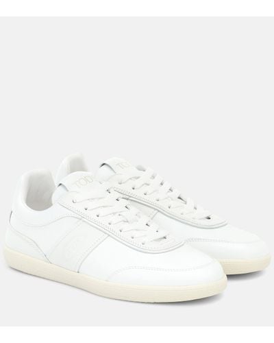 Tod's Leather Trainers - White