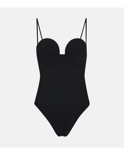 Magda Butrym Bustier Swimsuit - Black