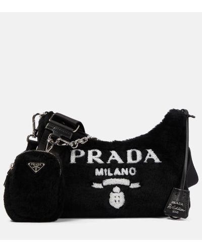 Prada Schultertasche Re-Edition 2005 Small - Schwarz