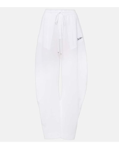 The Attico Pantalones deportivos de algodon - Blanco