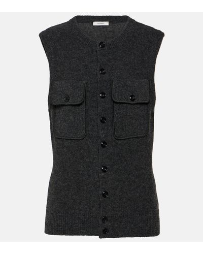 Lemaire Wool Jumper Vest - Black