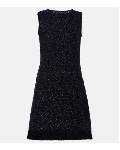 Oscar de la Renta Cotton-blend Tweed Minidress - Black