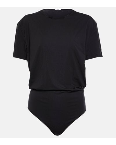 Wolford Aurora Jersey Bodysuit - Black