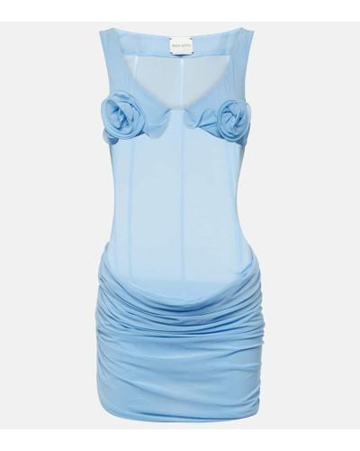 Magda Butrym Minikleid aus Jersey - Blau