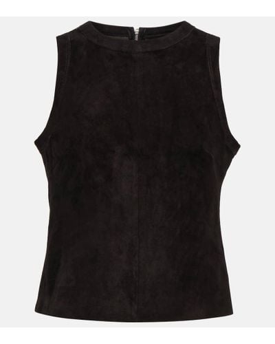 Stouls Pam Suede Top - Black