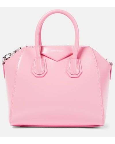 Givenchy Antigona Mini Leather Tote Bag - Pink