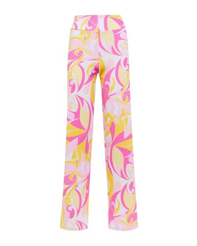 Alexandra Miro Kendal Printed Jersey Trousers - Pink