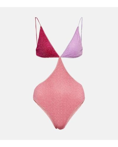 Oséree Cut-out Swimsuit - Pink