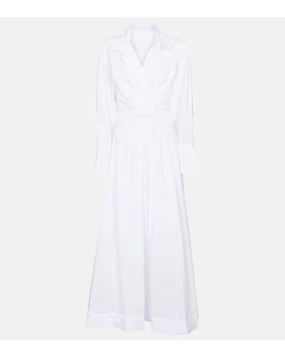 Jonathan Simkhai Alex Cotton-blend Poplin Midi Dress - White