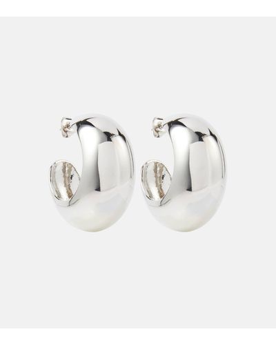 Isabel Marant Shiny Crescent Hoop Earrings - Metallic