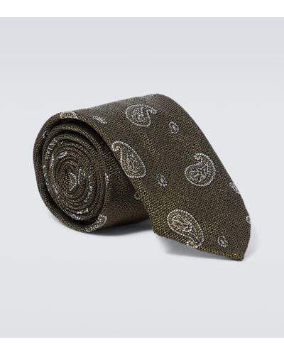 Lardini Krawatte aus Baumwolle und Seide - Grün