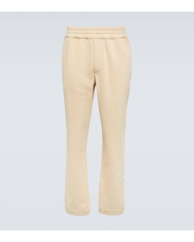 Zegna Cotton And Cashmere Joggers - Natural
