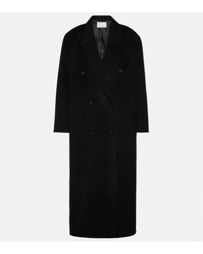Frankie Shop Gaia Oversized Wool-blend Coat - Black