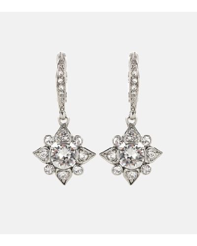 Oscar de la Renta Crystal-embellished Earrings - Metallic