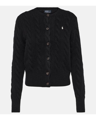Polo Ralph Lauren Wool And Cashmere Cardigan - Black