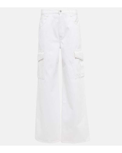 Agolde Minka Denim Cargo Pants - White