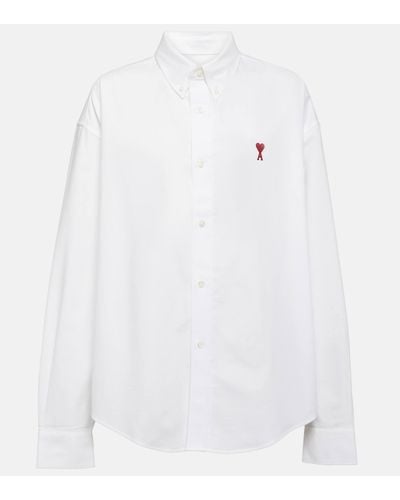 Ami Paris Oversized Cotton Shirt - White