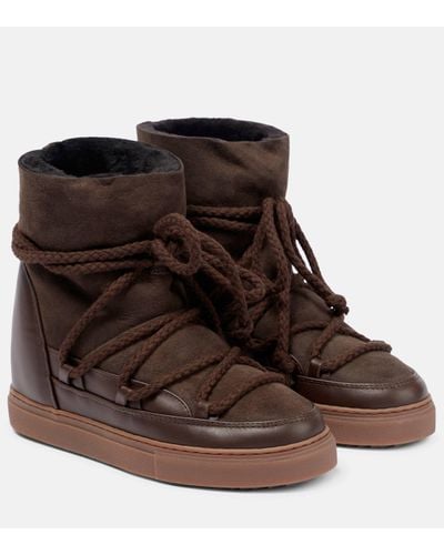 Inuikii Shearling-lined Snow Ankle Boots - Brown