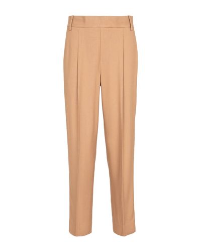 Vince High-rise Straight Trousers - Natural