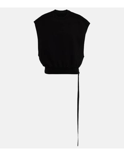 Rick Owens T-shirt oversize in cotone - Nero