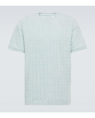 Givenchy T-Shirt 4G aus Frottee - Blau