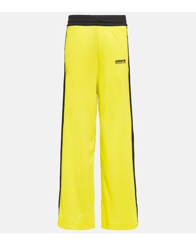 Moncler Genius Pantalon de détente jaune - moncler x adidas originals