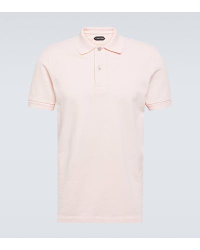 Tom Ford Cotton Pique Polo Shirt - Pink