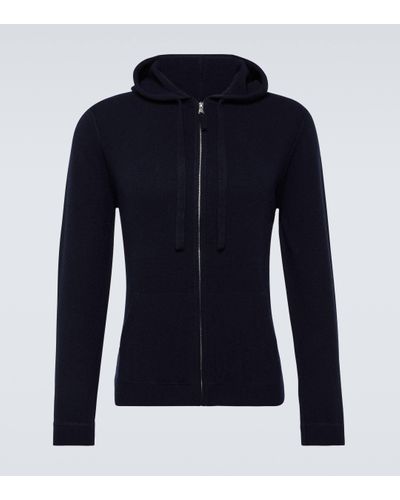 Allude Wool And Cashmere Hoodie - Blue