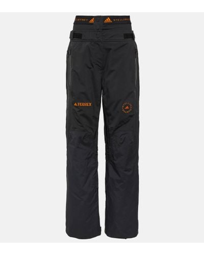 adidas By Stella McCartney X Terrex Truenature Insulated Flared-leg Regular-fit Recycled-polyester Trousers - Black