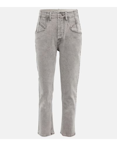 Isabel Marant High-Rise Jeans aus Denim - Grau