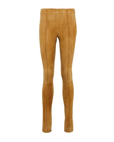 Polo Ralph Lauren Mid-rise Suede leggings - Natural