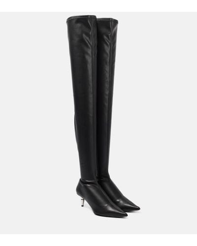 Proenza Schouler Spike Leather Over-the-knee Boots - Black