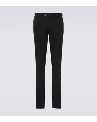 Brunello Cucinelli Cotton Slim Pants - Black