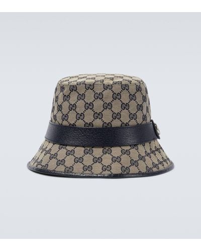 Gucci GG Canvas Bucket Hat - Grey