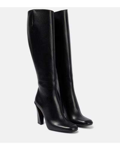 Victoria Beckham Leather Knee-high Boots - Black