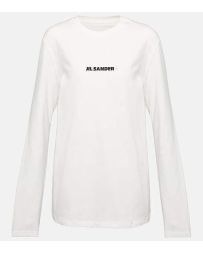 Jil Sander Sweatshirt aus Baumwolle - Weiß