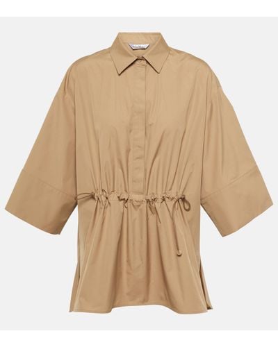 Max Mara March Cotton Poplin Shirt - Natural