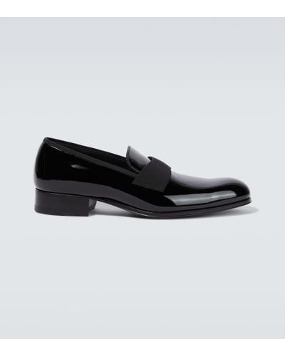 Tom Ford Edgar Patent Leather Loafers - Black