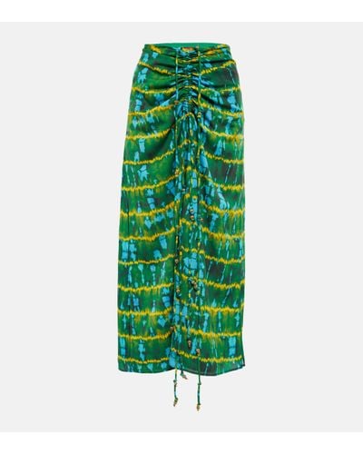 Altuzarra Safia Embellished Maxi Skirt - Green