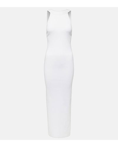 Khaite Media Midi Dress - White