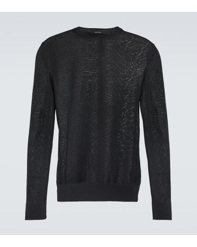 Zegna Pullover High Performance in lana - Nero