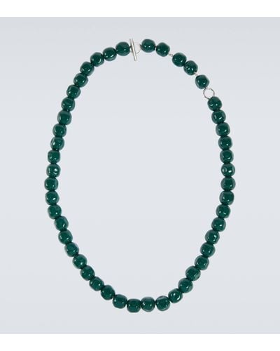 Jil Sander Beaded Necklace - Blue