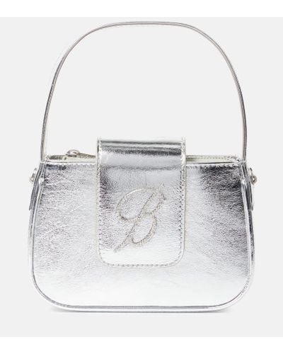 Blumarine Schultertasche B Bag Small aus Leder - Weiß