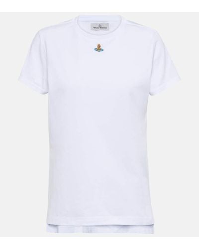 Vivienne Westwood Camiseta Orb Peru de algodon - Blanco