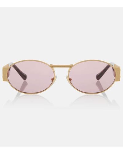Versace Medusa Deco Oval Sunglasses - Pink