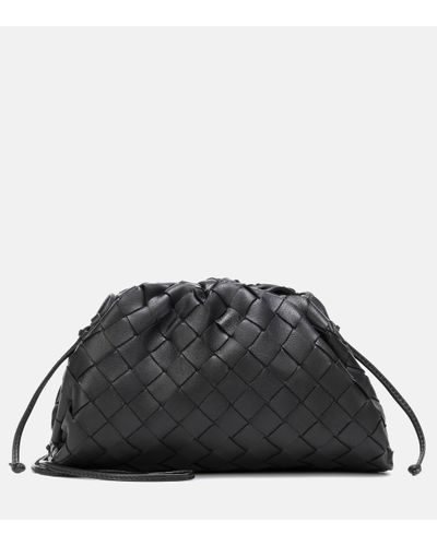 Bottega Veneta Pouch Mini Leather Clutch - Black