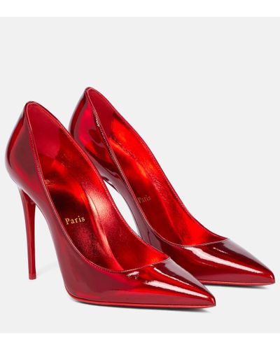 Christian Louboutin So Kate 120 Patent-leather Courts - Red