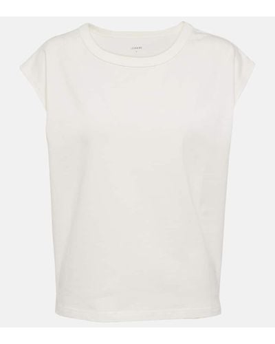 Lemaire Cotton And Linen Jersey T-shirt - White
